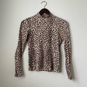 Sezane Leopard-Print Felix Top